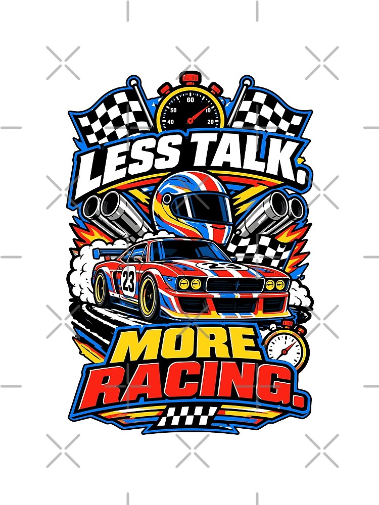 Thumbnail 3 of 3, Scarf, Less Talk More Racing designed and sold by RAS-77.