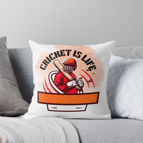 Artikelvorschau, Cricket ist Leben Cricketspieler Schläger Sportfan Design entworfen und verkauft von Palette _Vibes.