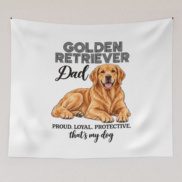 Artikelvorschau, Golden Retriever Dad Proud Loyal Dog Dad entworfen und verkauft von Loona97.