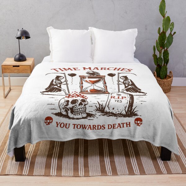 Item preview, Time Marches You Towards Death Poster designed and sold by Matinez Pink.