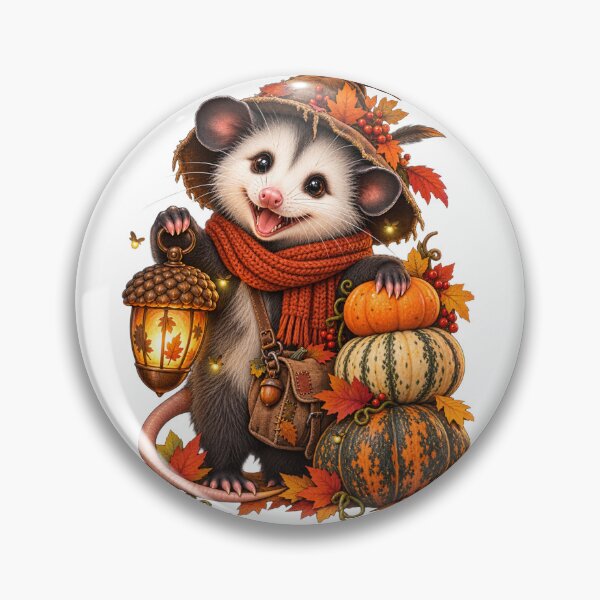 Item preview, Cute Halloween Opossum Autumn Pumpkin designed and sold by RAYOUS.