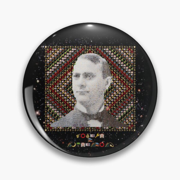 Item preview, Joseph F. Rutherford Emoji Mosaic Portrait – Jehovah’s Witnesses History Art designed and sold by Emoji Emblems.