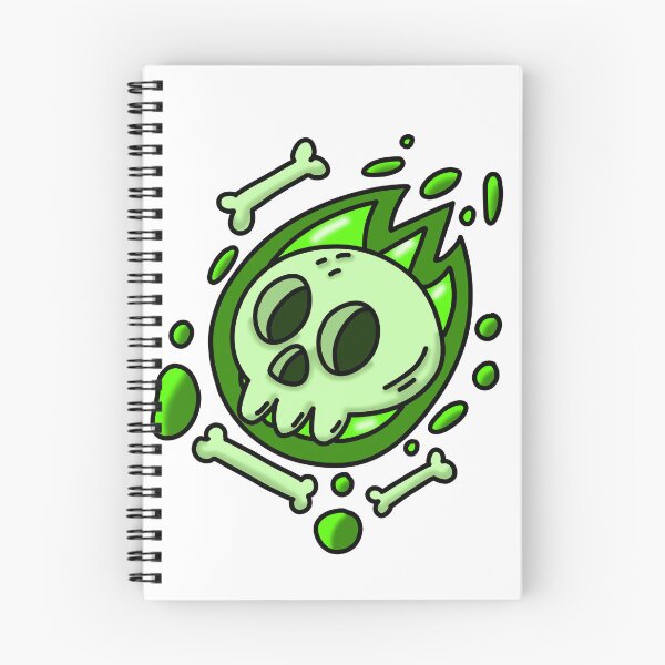 Item preview, Halloween Skull & Bones – Green Edition designed and sold by aleajsstuff.
