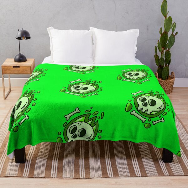 Item preview, Halloween Skull & Bones – Green Edition designed and sold by aleajsstuff.