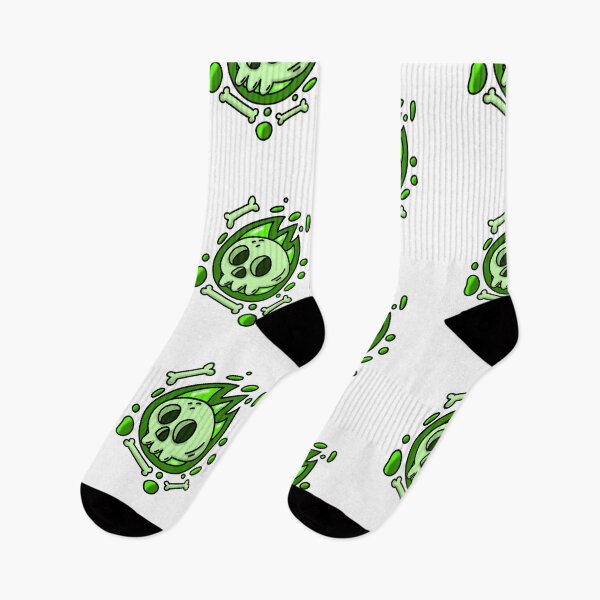 Item preview, Halloween Skull & Bones – Green Edition designed and sold by aleajsstuff.