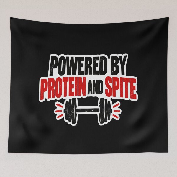 Item preview, Powered By Protein And Spite designed and sold by NovaToons.