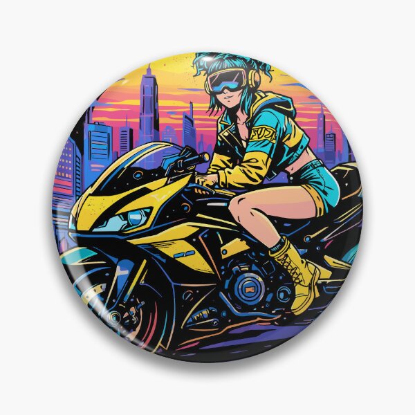 Item preview, Cybercrush Cyberpunk Bike Poster designed and sold by Matinez Pink.