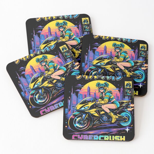 Item preview, Cybercrush Cyberpunk Bike Poster designed and sold by Matinez Pink.