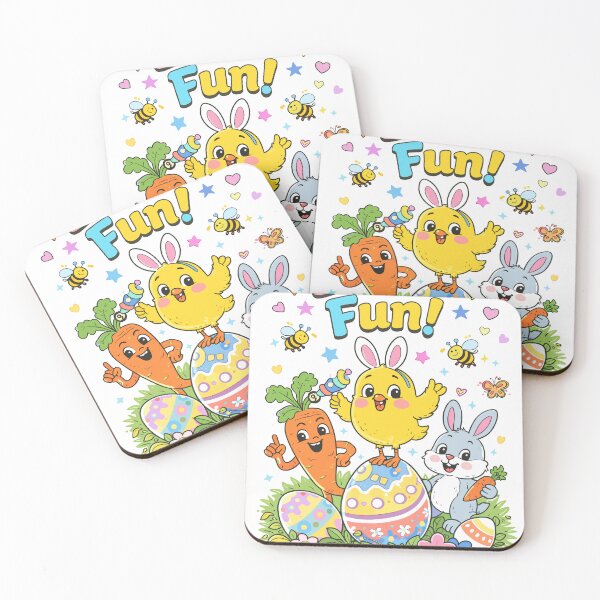 Item preview, Easter Fun Cartoon Characters Poster designed and sold by Matinez Pink.