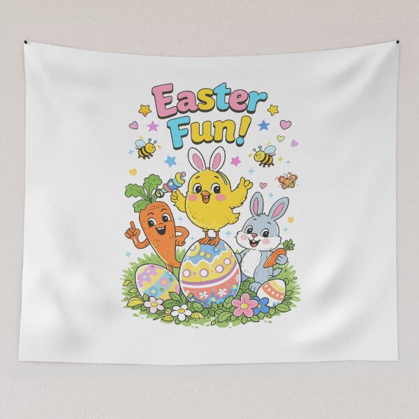 Item preview, Easter Fun Cartoon Characters Poster designed and sold by Matinez Pink.