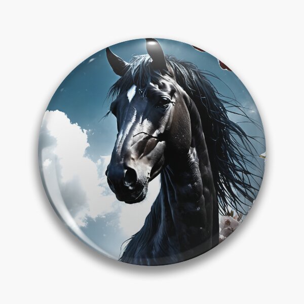 Item preview, But the big black horse said, "Look this way" - He said, "Hey lady, will you marry me?" 28 designed and sold by deep-sea-birds.