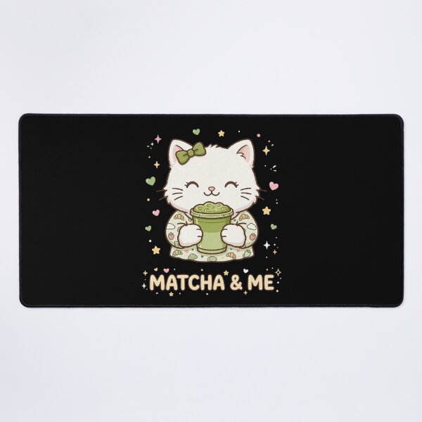 Item preview, Matcha And Me - Cute Cat Drinking Matcha - Matcha Lover Cat Gift designed and sold by Vibe-Vary.