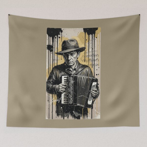 Item preview, Accordionist. Retro style. designed and sold by MagelliShop.