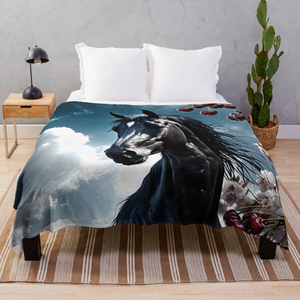 Item preview, But the big black horse said, "Look this way" - He said, "Hey lady, will you marry me?" 28 designed and sold by deep-sea-birds.