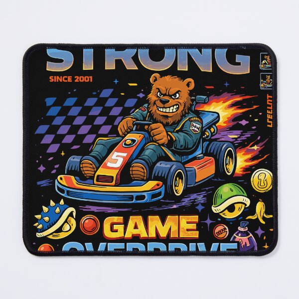 Item preview, Four Year Strong Bear Go-Kart Poster designed and sold by Matinez Pink.
