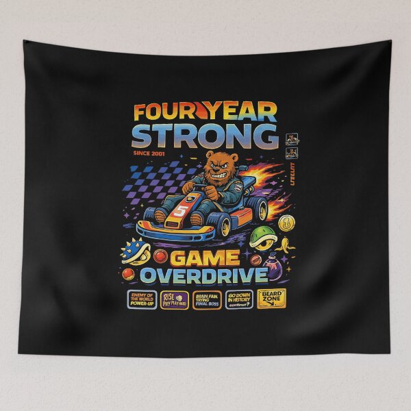 Item preview, Four Year Strong Bear Go-Kart Poster designed and sold by Matinez Pink.