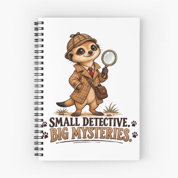 Item preview, Small Detective Big Mysteries – Cute Meerkat Detective designed and sold by LittleGinnyArt.