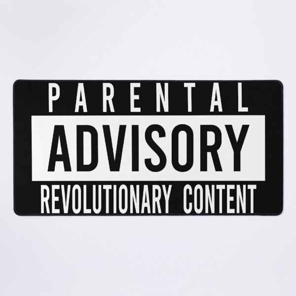 Item preview, parental advisory revolutionary content - hip hop rap streetwear designed and sold by XIOMOS.