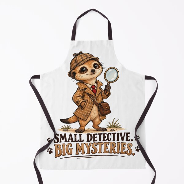 Item preview, Small Detective Big Mysteries – Cute Meerkat Detective designed and sold by LittleGinnyArt.