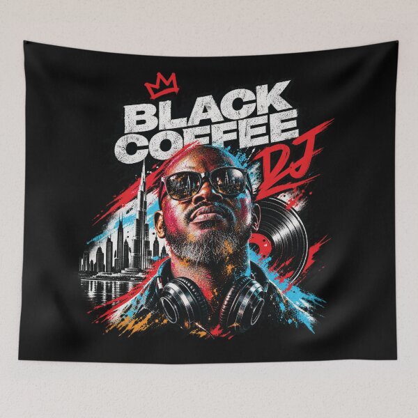 Item preview, Copy of Black Coffee DJ Afro House Music – Gritty Street Art designed and sold by BrightNook.
