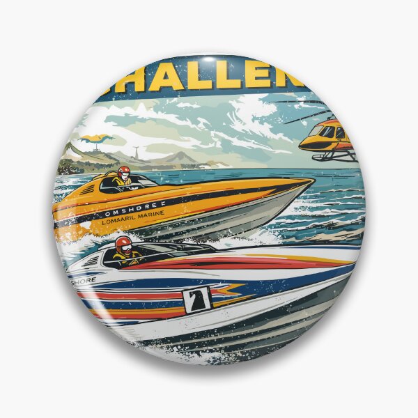 Item preview, Lions Offshore Challenge Powerboat Poster designed and sold by Matinez Pink.