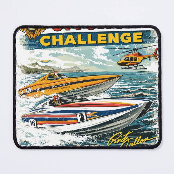 Item preview, Lions Offshore Challenge Powerboat Poster designed and sold by Matinez Pink.