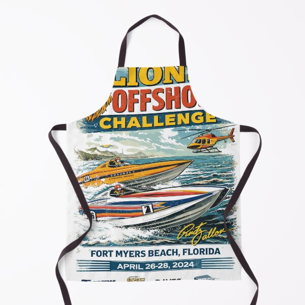 Item preview, Lions Offshore Challenge Powerboat Poster designed and sold by Matinez Pink.