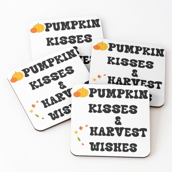 Item preview, Pumpkin Kisses and Harvest Wishes Cute Fall Season Quote Design designed and sold by NAMASTHE WORLD.