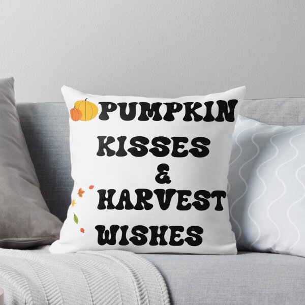 Item preview, Pumpkin Kisses and Harvest Wishes Cute Fall Season Quote Design designed and sold by NAMASTHE WORLD.