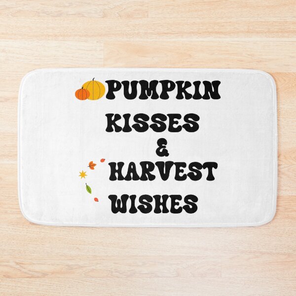 Item preview, Pumpkin Kisses and Harvest Wishes Cute Fall Season Quote Design designed and sold by NAMASTHE WORLD.