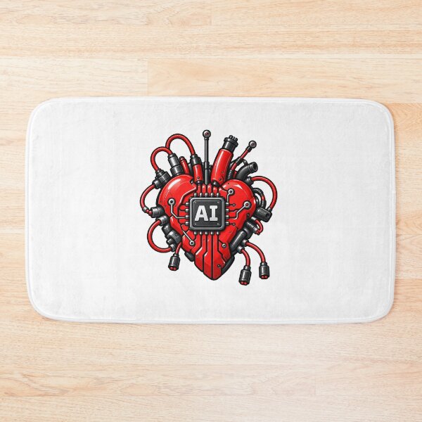 Item preview, AI Heart – Futuristic Cyberpunk Artificial Intelligence designed and sold by Vavilonskaya.