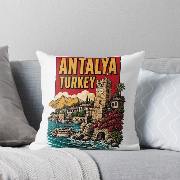 Item preview, Antalya Turkey Vintage Travel Tourism designed and sold by TravelersGems.