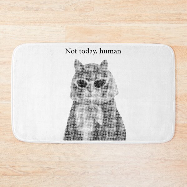 Aperçu de l'œuvre Pas aujourd'hui Humain Chat Sassy Chat Drôle créée et vendue par designsoftinaa.