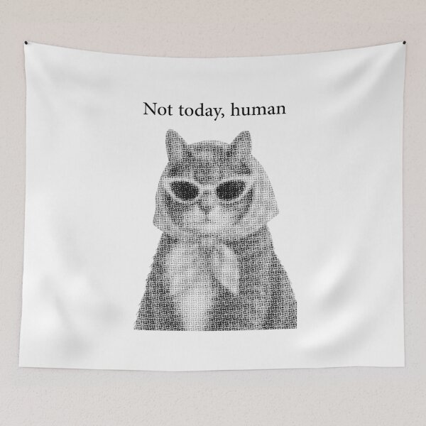 Item preview, Not Today Human Sassy Cat Sunglasses Funny Cat designed and sold by designsoftinaa.