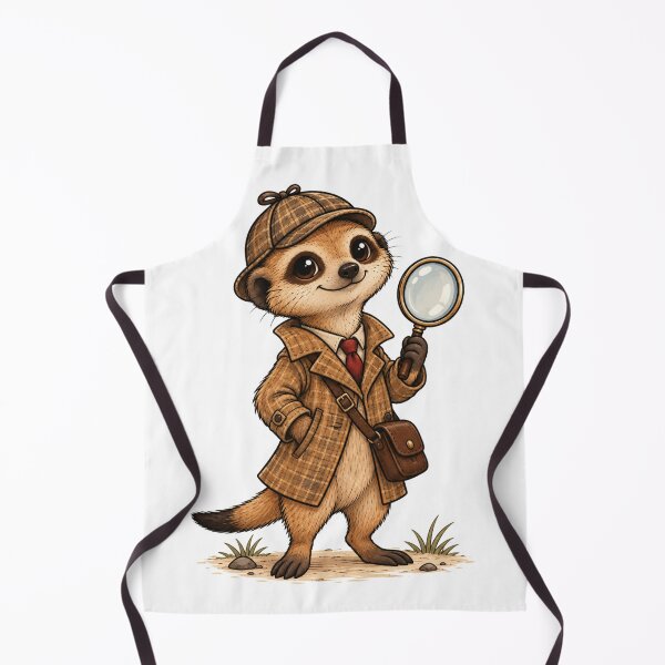 Item preview, Cute Meerkat Detective – Small Detective Big Mysteries designed and sold by LittleGinnyArt.