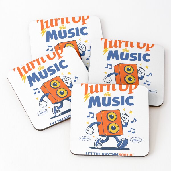 Item preview, Turn Up The Music Character Poster designed and sold by Matinez Pink.