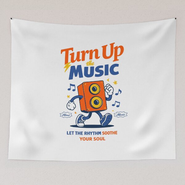 Item preview, Turn Up The Music Character Poster designed and sold by Matinez Pink.