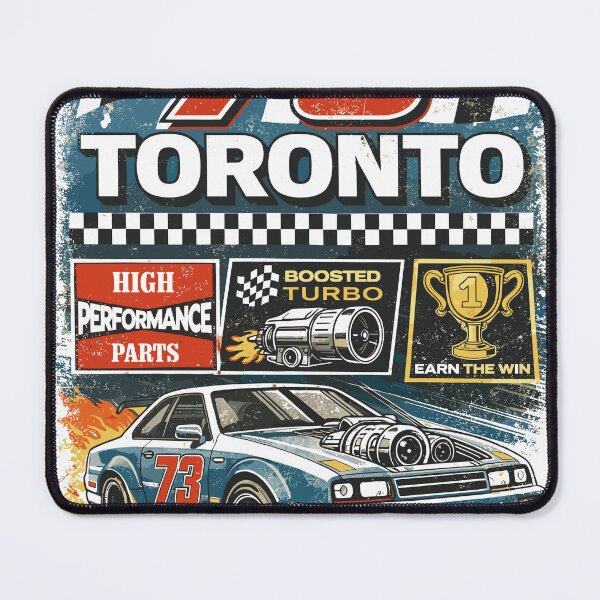 Item preview, Toronto Boosted Turbo Racing Poster designed and sold by Matinez Pink.