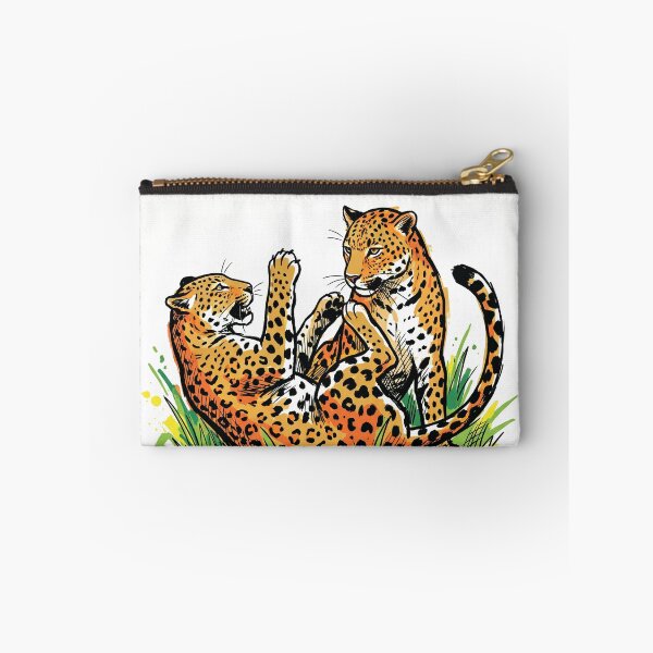 Item preview, Sri Lankan Leopards Playing Wildlife Art Print designed and sold by Merch by Das Design Studio.
