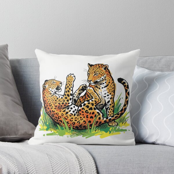 Item preview, Sri Lankan Leopards Playing Wildlife Art Print designed and sold by Merch by Das Design Studio.
