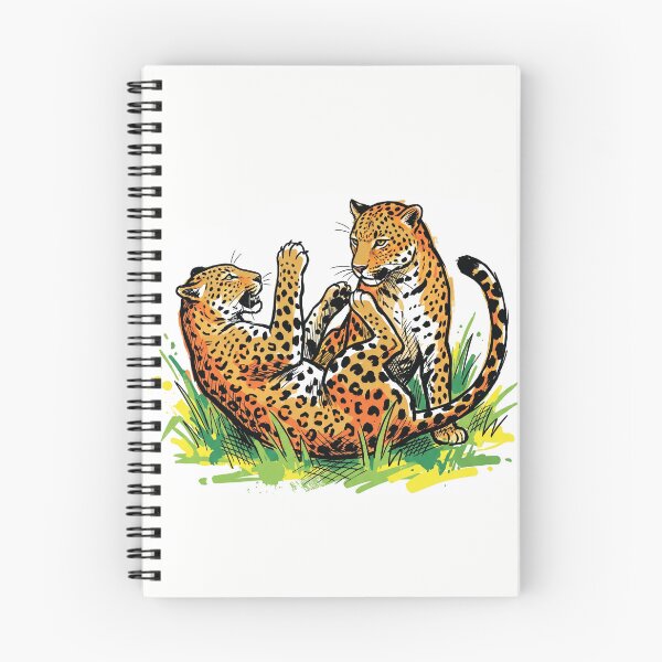 Item preview, Sri Lankan Leopards Playing Wildlife Art Print designed and sold by Merch by Das Design Studio.
