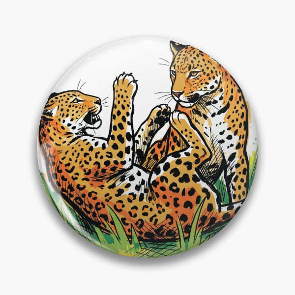 Item preview, Sri Lankan Leopards Playing Wildlife Art Print designed and sold by Merch by Das Design Studio.