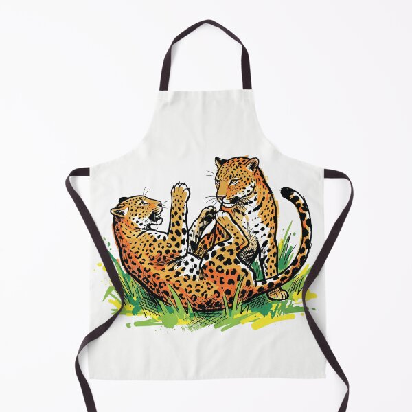 Item preview, Sri Lankan Leopards Playing Wildlife Art Print designed and sold by Merch by Das Design Studio.