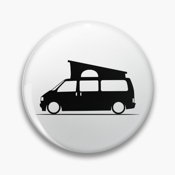 Item preview, T4 Transporter With Roof Tent Silhouette – Minimalist Van Design designed and sold by lowboxgarage.