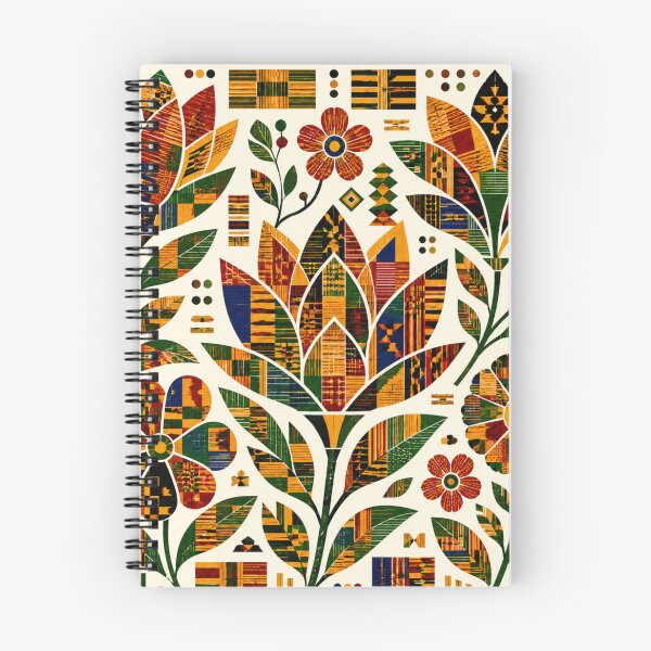 Artikelvorschau, Kente Folk Flowers – Gewebtes Blumenmuster aus Ghana entworfen und verkauft von MarekoraStudio.
