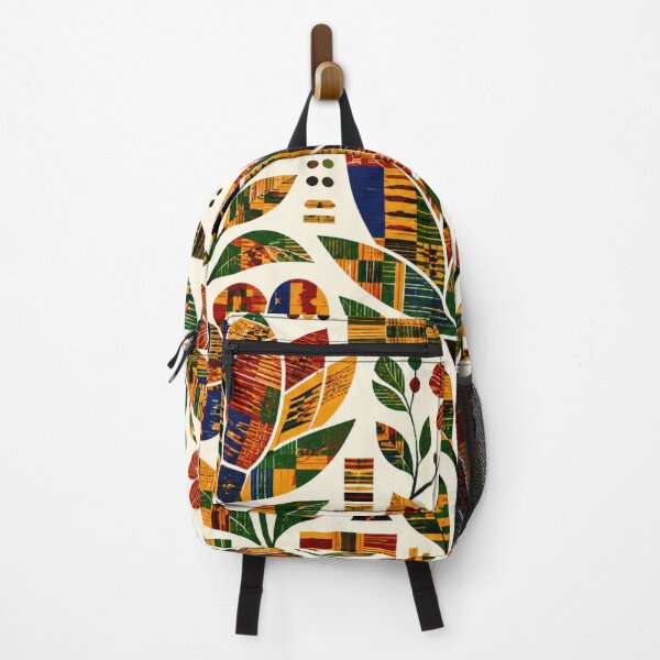 Item preview, Kente Folk Flowers – Woven Ghana Floral Pattern designed and sold by MarekoraStudio.