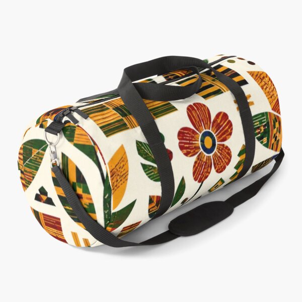Item preview, Kente Folk Flowers – Woven Ghana Floral Pattern designed and sold by MarekoraStudio.