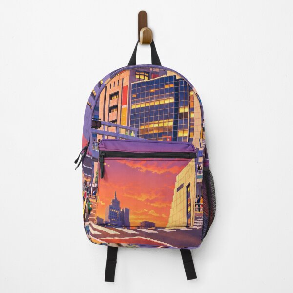 Item preview, Shinjuku Station Sunset Pixel Art designed and sold by sabusabu78.