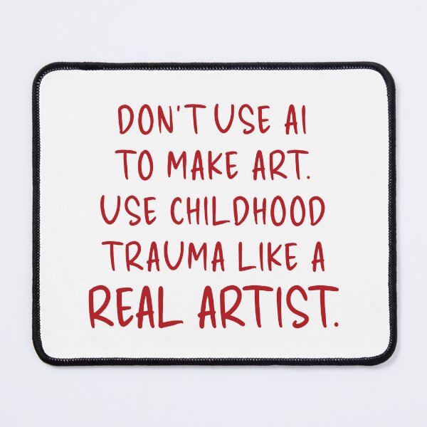 Item preview, Don’t Use AI to Make Art Shirt, Funny Artist Humor Tee, Sarcastic Anti AI Artist Gift, Creative Art Lover Shirt designed and sold by Quiajia.