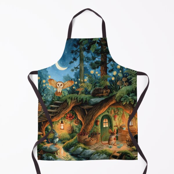 Item preview, Woodland Friends Magical Moonlit Night in the Hidden Woodland Village designed and sold by UtArt.